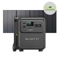 bluetti elite 400 estacion portatil con panel solar 350w 3840wh 2600w ca 3900w pico ruedas hogar cortes rv y camping