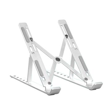 Sanda - Soporte para Computadora Portátil de Metal Plegable y Altura Ajustable