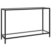mesa de consola transparente vidrio templado 120x35x75 cm vidaxl