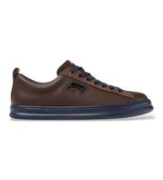 camper para hombre k101052-014 zapatillas de piel runner four marron 44 plano cordones casual