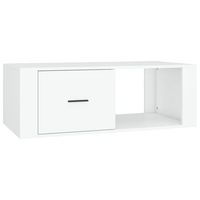 mesa de centro 100x505x35 cm madera - blanco