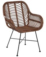 silla de comedor  ratan marron