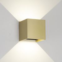aplique de exterior led davos dim 2700k 2x6w