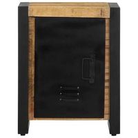 mesita de noche - mesilla madera maciza mango 40x30x51 cm mc4740