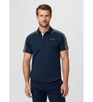 Hackett London para hombre. HM5600121 Polo con cinta fit clásico marino (S), Casual, Algodón, Manga corta