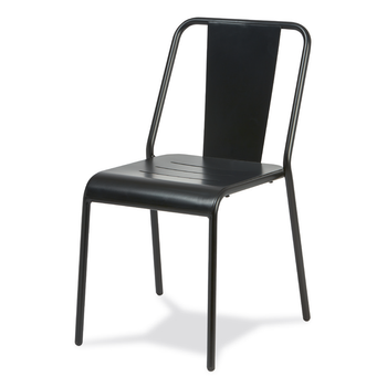 Silla Urban Negra Para Jardín Y Exterior Romero Garden