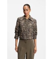 boss para mujer 50563276 chaqueta janima beige 40 casual animal print algodon