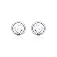 pendientes de mujer de oro blanco de 14 quilates con diamantes