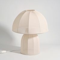 lampara de seta de poliester reciclado crema