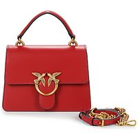 pinko bandolera love one top handle mini light vitello seta para mujer