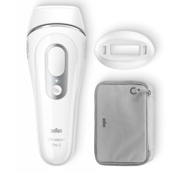 Depiladora de Luz Pulsada Bran Silk Expert PL3020, Tecnología Skin Pro, Luz Pulsada IPL