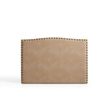 Cabecero Ambar Para Cama De 150 De Tela Camel 154x115x8 Matris