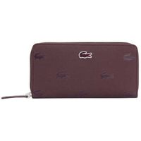 lacoste cartera gran cartera con cremallera bordeos oxalis para mujer