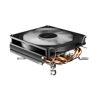 ventilador para cpu unykach unycool h37 92mm tdp 130w 4xheatpipes alt 37mm low profile negro