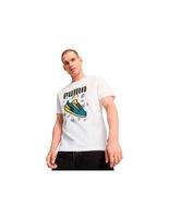 camiseta puma graphics sneaker hombre blanco