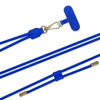 correa para el cuello celly para smartphones azul cuero pu 14 m