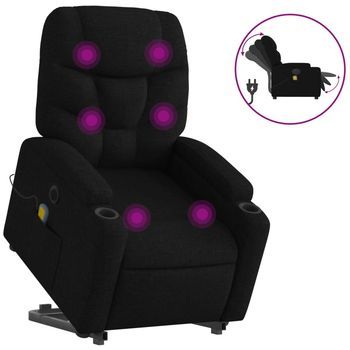 Sillón De Masaje | Sillón De Salón | Silla Eléctrico Reclinable Elevable Tela Negro