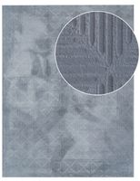alfombra de piel lelystar antracita 60x100 cm