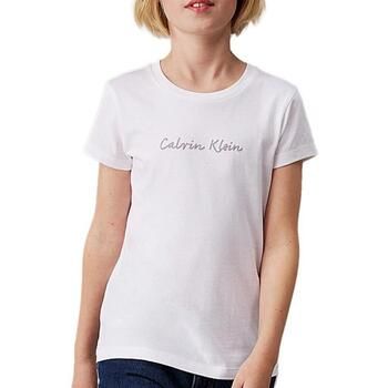 Calvin Klein Jeans Camiseta Script para niña