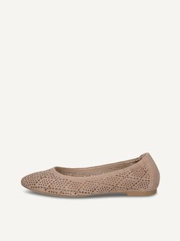 CAPRICE Ballerina, brown, made of Leather with Block heel, Size 42