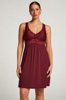 hunkemoller vestido lencero nora lace morado