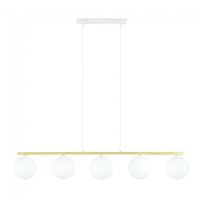lampara colgante etisa blanco 5 luces