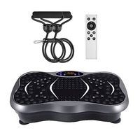 plataforma de vibracion de terapia estetica y salud integral reflexologia magnetica con 99 velocidades 5 modos control remoto y musica bluetooth 54x31x125 cm color negro