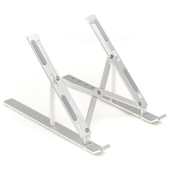 Iggual Soporte Portátil Plegable Aluminio Plata 17