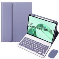 funda con teclado y raton para honor pad x8a funda con ranura para lapiz de 11 pulgadas funda x8a teclado ruso espanol arabe y ingles