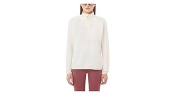 Camiseta mujer salomon essential lightwarm white 1 2 cremallera