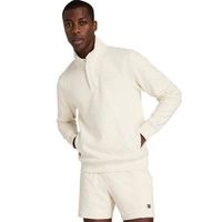 sudadera wilson tenis club half zip beige arena
