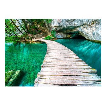 Papel Pintado 3d - Parque Nacional De Los Lagos De Plitvice, Croacia (250x175 Cm)