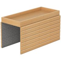 bandeja reposabrazos sofa 45x335x3 cm madera natural