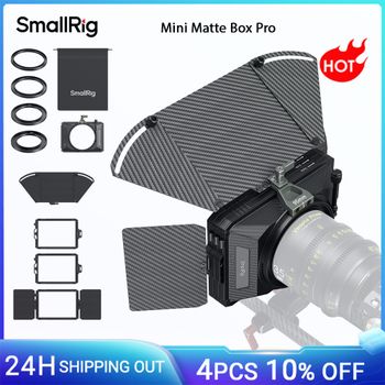 SmallRig-Mini caja mate Pro de 95mm para lentes de 67/72/77/82mm para cámara DSLR sin espejo con adaptador de bandera lateral y superior, bandeja de filtro de anillo