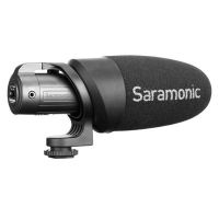 microfono saramonic cammic condensador shotgun con soporte antivibracion
