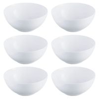 set 6 boles vidrio opal blancos 18 cm