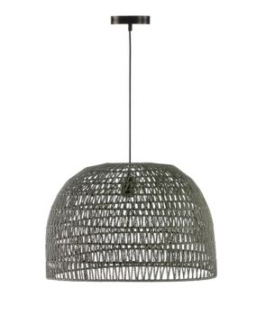 Lámpara techo cuerda natural gris