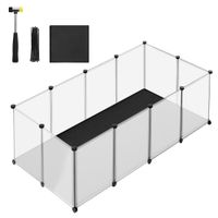songmics parque para mascotas con suelo y alfombra impermeables y extraibles valla para animales pequenos para hamsteres conejos erizos cobayas 125 x 63 x 42 cm143 x 73 x 46 cm145 x 73 x 57