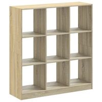 estanteria de madera de ingenieria roble sonoma 102x32x108 cm vidaxl