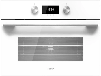 Horno con microondas - Teka HLC 8440 C, Multifunción, Limpieza por vapor, 40l, 59.5 cm, 5 potencias, Blanco