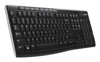 teclado inalambrico logitech k270 negro