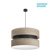 colgante colet 3xe27 negromadera gris regx60x60 cm