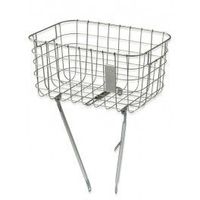 basil cesto delantero robin malla acero con soportes 27l plata 47x31x25 cm maximo 10 kg