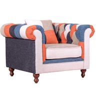sofa de 1 plaza tapizado en patchwork 96x84x70cm - patchwork