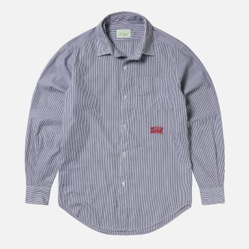ARIES Striped Cotton-Poplin Shirt - M