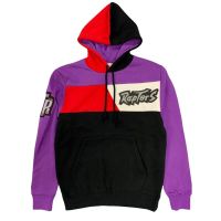sudadera toronto raptors color blocked mitchell and ness