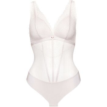 Lisca Body Body brasileño con aros Rose boda marfil para mujer
