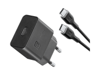 cargador movil - cellularline super fast charger kit gan 25 w carga rapida usb c universal 100 cm negro