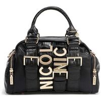 nicole lee bolso de mano calista bolso de mano multi bolsillo negro para mujer