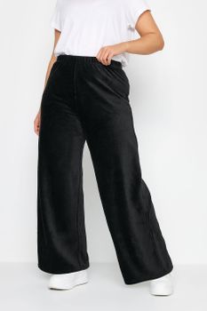 Yours Pantalones Anchos Negros De Pana, Mujer Curvy Y Tallas Grandes, Yours